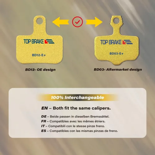 Miniatura 4 de TOP BRAKE Disc Bike Brake Pads Compatible with SRAM Level Ultimate/T/TL/TLM B1, Force eTap AXS, Red eTap AXS (Gen. 2) MTB eMTB Gravel