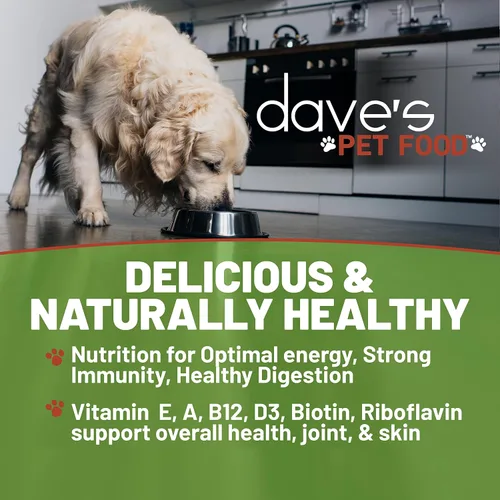 Miniatura 2 de Dave's Pet Food Alimento húmedo para perros (carne de res y arroz), hecho en Estados Unidos, naturalmente saludable, conserva, sin gluten, 13.2