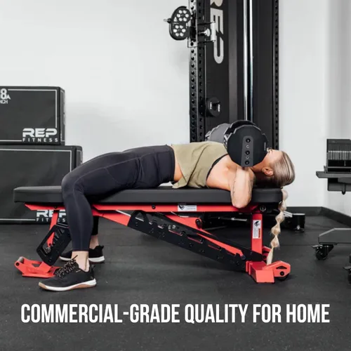 Miniatura 7 de REP Nighthawk, banco de pesas ajustable Banco de entrenamiento para gimnasio en casa, posiciones inclinada, declinada y plana Equipo de fitness