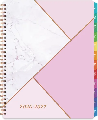 Agenda 2026 – enero 2026 – diciembre 2026, 8 x 10 pulgadas, planificador 2026 semanal y mensual con pestañas, planificadores 2026, encuadernación de