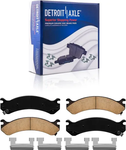 Miniatura 4 de Detroit Axle - Kit de freno delantero para Chevy GMC Silverado Express Sierra Savana 2500 HD 3500 Cadillac DeVille Hummer H2 Rotores de freno