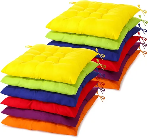 Miniatura 9 de Geetery 12 Piezas de Almohadas de Suelo para Aula, Cojines Cuadrados en Masa para Silla de Piso, Escuela, Jardín de Infantes, Rincón de Lectura