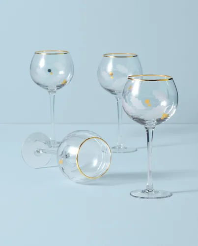 Miniatura 2 de Lenox 886857 Holiday Gold - Juego de 4 piezas de vasos de globo, vajilla de Navidad, para recibir invitados