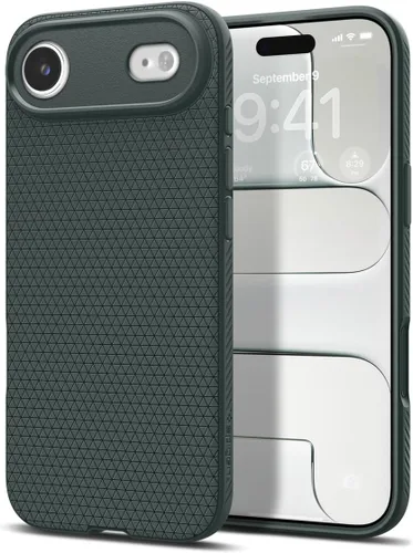 Miniatura 33 de Spigen Liquid Air - Funda diseñada para iPhone 13 (2021), color negro mate