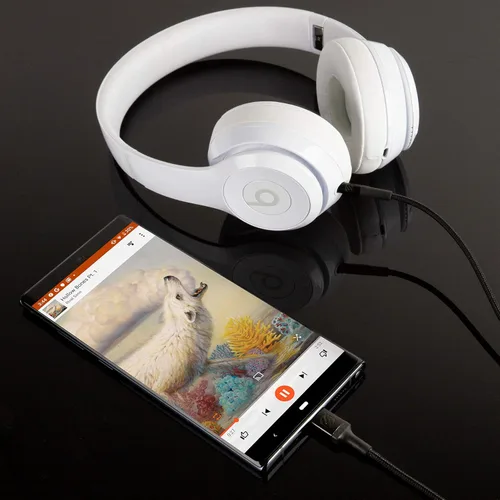 Miniatura 4 de Scosche CAUXB4-SP Cable de audio trenzado AUX a USB-C, 4 pies, gris espacial