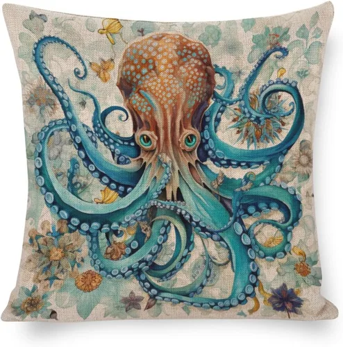 Miniatura 12 de Fundas de almohada coloridas con diseño de grupo de pájaros en un árbol, fundas de almohada frescas con pintura al óleo de pájaros en rama de árbol