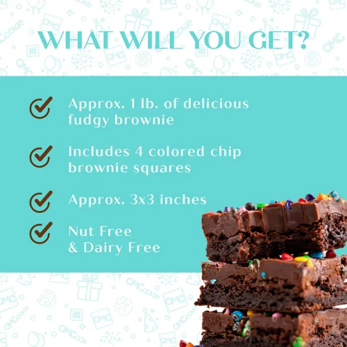 Miniatura 5 de Cesta de regalo de galletas de brownies de Pascua, regalo de comida de chocolate envuelta individualmente para hombres, mujeres y niños, paquete