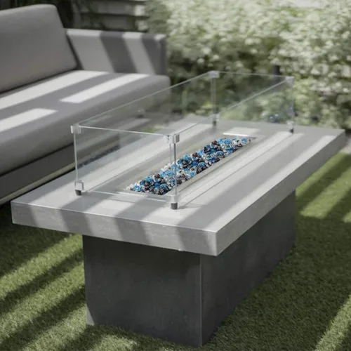 Miniatura 6 de Stanbroil Diamantes de vidrio de fuego mezclados de 10 libras, vidrio de fuego de 1/2 pulgada mezclado con azul caribeño, hielo de cristal, brillo