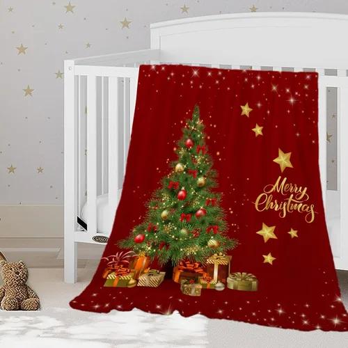 Miniatura 26 de YeeJu Manta de Navidad para Bebé Decorativa Roja a Cuadros Manta Navideña para Niños Pequeños Manta para Envolver Mascotas Cuna Suave Ligera