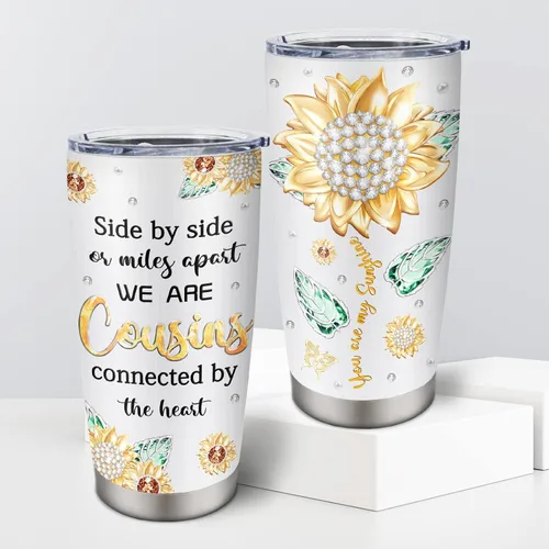 Regalos para primas para mujeres, regalos de cumpleaños de Navidad para primas hembras, vaso de regalo para primas de 20 onzas, regalo para mejores