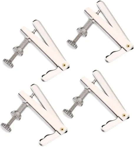 4 unids/set de ajustadores de cuerda de violonchelo cuerda de metal plateado afinador fino instrumentos musicales piezas de repuesto para 3/4 4/4