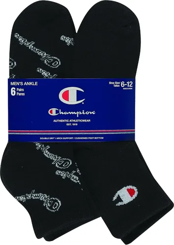Miniatura 2 de Champion Calcetines para hombre, calcetines de tobillo, calcetines deportivos acolchados, paquete de 6 y 12 pares