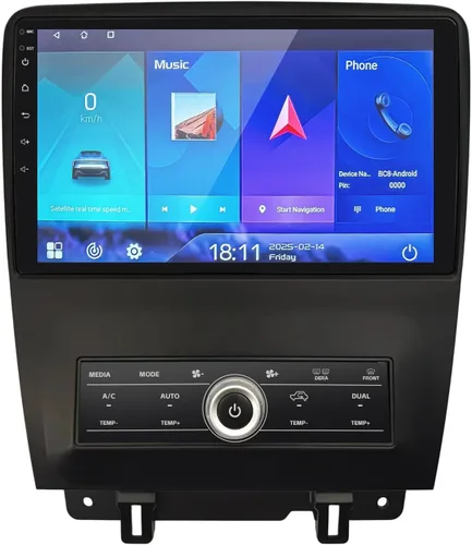 Miniatura 8 de Radio de coche 2+64G para Ford Mustang 10 pulgadas pantalla táctil 2010 2011 2012 2013 2014 estéreo, inalámbrico Carplay/WiFi/Bluetooth/EQ