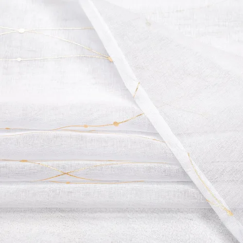 Miniatura 7 de Deconovo Oeko-TEX - Cortinas con estampado de lámina transparente con certificación Oeko-TEX, 2 paneles, ojales en la parte superior, elegantes