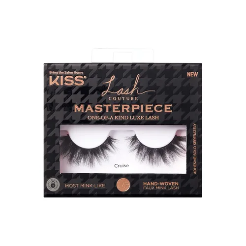 Miniatura 10 de KISS Lash Couture Masterpiece - Pestañas postizas de visón sintético tejidas a mano, estilo 'Prêt-À-Porter', 0.472 in, fácil de aplicar