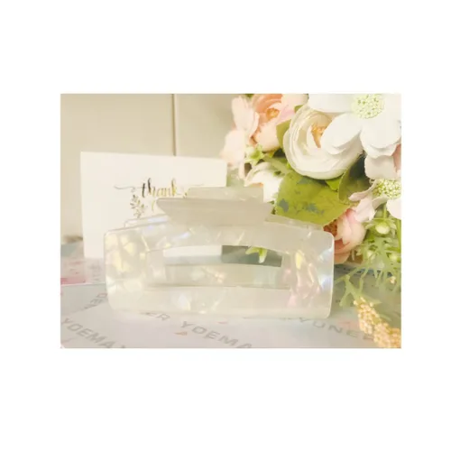 Miniatura 20 de Pinzas para el cabello a cuadros para mujeres y niñas, pinzas de pelo de moda para peinar con pinzas de garra, cabello grueso, forma rectangular
