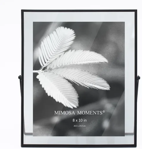 Miniatura 11 de Marco flotante de metal para fotografías Double Glass Tabletop Display, Modern Minimalist Photo Frame for Home & Office Decor, 4x6 Photo Frame