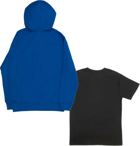 Miniatura 6 de Nintendo Super Mario - Paquete de 2 sudaderas con capucha y camiseta para niños Super Mario con capucha