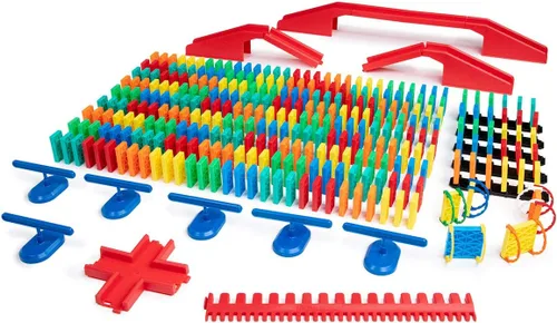 Miniatura 7 de Bulk Dominoes Kit de dominó cinético Juego de dominó, juguetes pequeños STEM STEAM, juegos familiares para niños, juguetes y juegos para niños