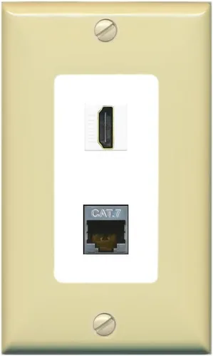 Miniatura 15 de RiteAV Placa de pared HDMI y Cat7 - 1 banda [marrón/marrón]