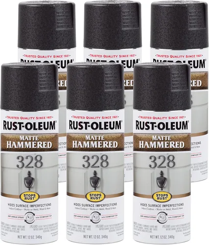 Miniatura 14 de Rust-Oleum 210849 - Pintura en aerosol martillada para prevención del óxido, 12 onzas, cobre