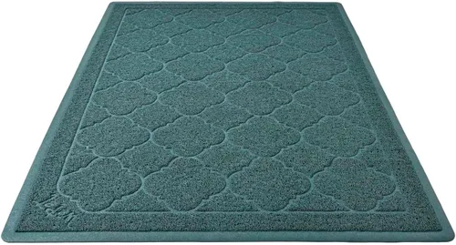 Miniatura 10 de WePet Tapete para caja de arena para gatos, almohadilla de PVC de alta calidad, alfombra de captura duradera, sin ftalatos, resistente a la orina