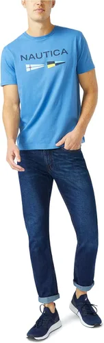 Miniatura 2 de Nautica Camiseta estampada con logotipo y bandera de señal para hombre