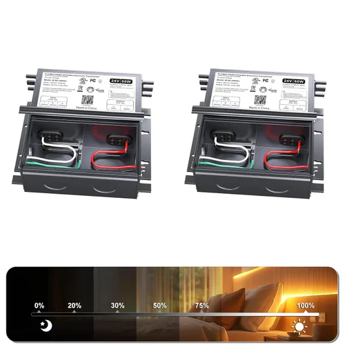 Miniatura 15 de Controlador LED regulable de 60 W 12 V para atenuador Lutron y Leviton, transformador de fuente de alimentación de CA a CC Triac/ELV/MLV para tira