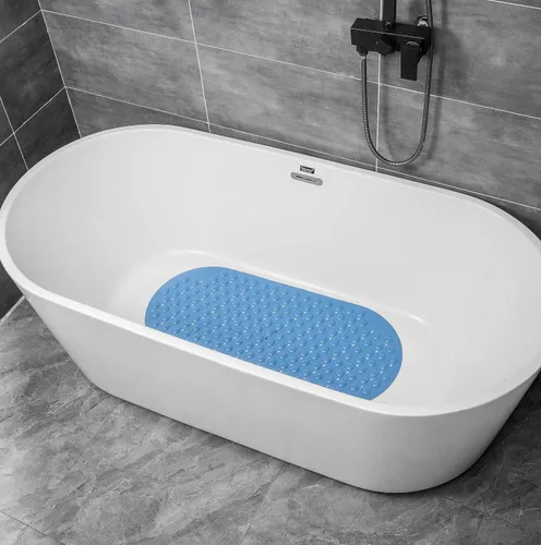 Miniatura 5 de Tapete antideslizante de elastómero termoplástico para bañera, baño, bañera, ducha, tapete para suelo de ducha para niños, con ventosas, lavable a