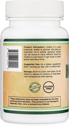 Miniatura 4 de Cápsulas de inositol (mio inositol) 1000 mg de apoyo para la salud de las mujeres (60 unidades) (sin rellenos, seguro para veganos, sin gluten)