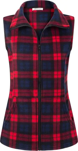 Miniatura 12 de SeSe Code Chaleco de forro polar ligero con cremallera frontal y bolsillos para mujer