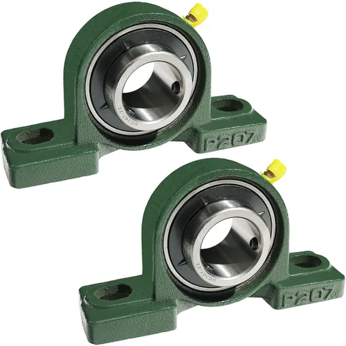 Miniatura 9 de UCP206-20 - Paquete de 2 rodamientos de bloque de almohada montados de 1-1/4 pulgadas, base de hierro fundido sólido, autoalineación (UCP206)