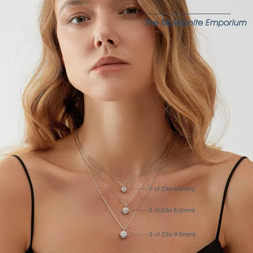 Miniatura 8 de Beam & Bask Collar para hija adulta de mamá papá, cumpleaños, boda, graduación, colgante para hija de madre padre, joyería de moissanita de plata