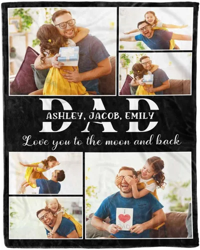 Miniatura 26 de D-Story Manta de hijo, divertidas mantas personalizadas con fotos, regalo para papá, manta de disfraz, regalo para hija, regalos personalizados