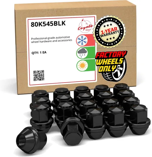 Miniatura 20 de Wheel Accessories Parts 24 tuercas de llanta estilo OEM M14x1.5 14x1.5 rosca OEM de 1.77 pulgadas de largo cromadas 7/8 pulgadas 0.866 in Cromo