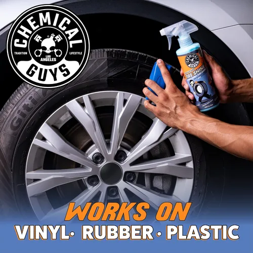 Miniatura 9 de Chemical Guys Tire Kicker Spray Pulverizable de Brillo Extra Brillante para Neumáticos, Acabado Seco al Tacto - Restaura el Aspecto Húmedo al