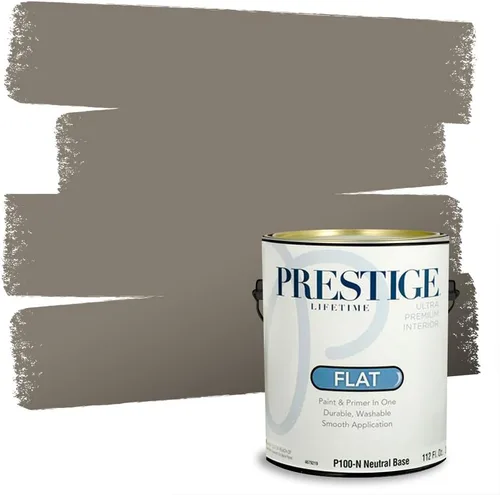 Miniatura 131 de PRESTIGE Paints - Pintura interior e imprimación en uno, 1 galón, cáscara de huevo, pimienta envejecida