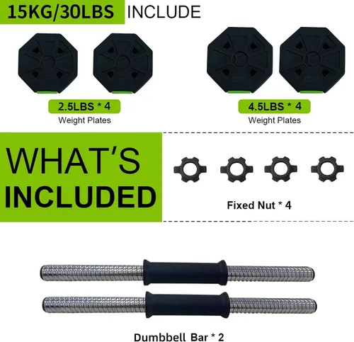 Miniatura 2 de Adjustable Dumbbell Set, Adjustable Weights 30/44 /66/88 LBS Free Weight Set for Home Gym