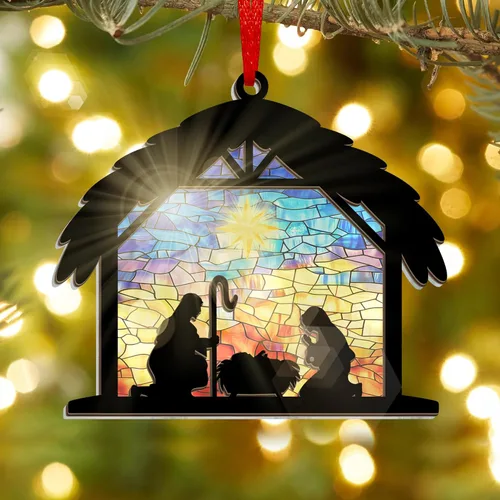 Miniatura 15 de TEEZWONDER Adorno de Navidad conmemorativo para mascotas, adornos de Navidad de madera 2025, regalos conmemorativos para perros por pérdida