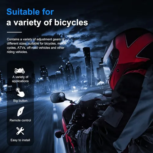 Miniatura 3 de SolaMr Q8 EUC Intercomunicador de motocicleta Bluetooth mango de control remoto para control FM, respuesta telefónica, conmutación de música