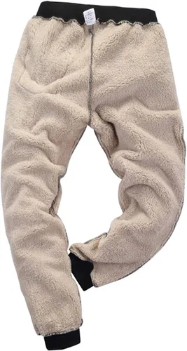 Miniatura 3 de Yeokou Pantalones deportivos térmicos de forro polar con forro polar para hombre