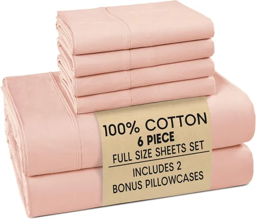 Miniatura 100 de Casa Platino Sábanas de cama individual XL, sábanas de 100 % algodón con 2 fundas de almohada, tejido percal crujiente y sensación acogedora, verde