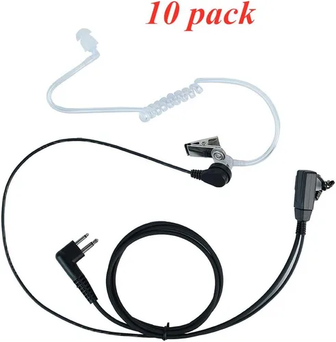 Miniatura 6 de Auricular de tubo acústico encubierto de 2 pines con micrófono PTT para Motorola cls1110 cp200 cls1410 cp185 cp200d rdm2070d walkie talkie radio