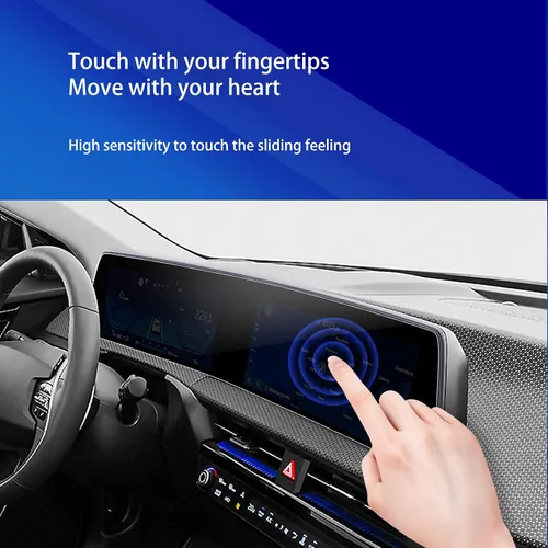 Miniatura 5 de Protector de pantalla para Kia EV6 2023 2024 2025 para Kia EV6 2024 2023 2022 Dual 12.3 pulgadas Protector de pantalla de plástico HD película