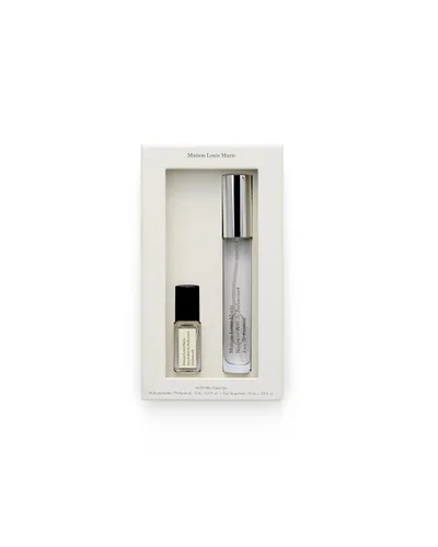 Maison Louis Marie - Minijuego de viaje Bois De Balincourt No.04 de 2 piezas | Belleza limpia de lujo + fragancia no tóxica (0.1 fl oz de aceite