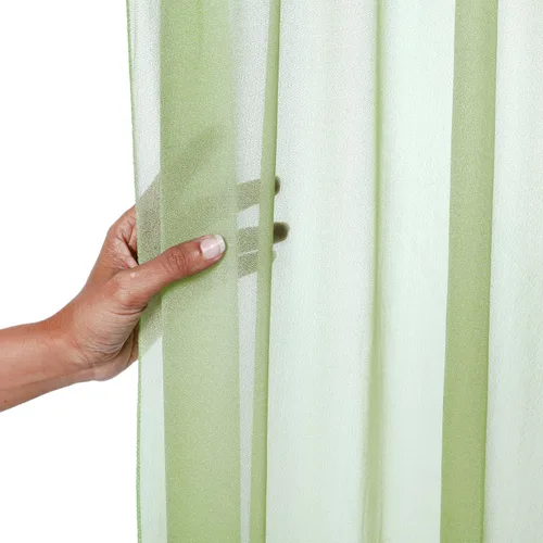 MDS - 2 paneles de cortinas de gasa de 5 x 10 pies, cortinas de gasa transparente y brillante sin arrugas, fondo de fotografía para boda, arco,