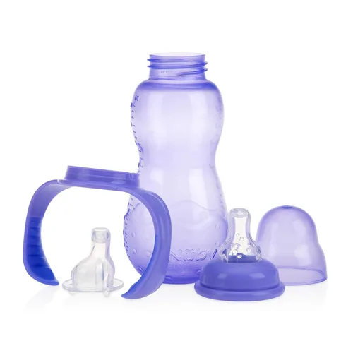 Miniatura 5 de Nuby Enfermera de cultivo de 3 etapas antigoteo, los colores pueden variar, 11 onzas