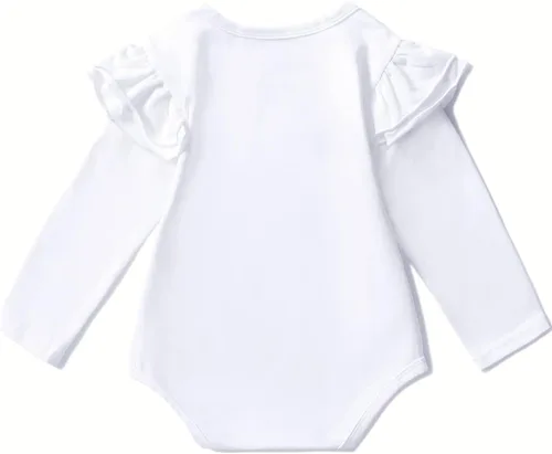 Miniatura 2 de Camisa con volantes de algodón de calidad para bebé niña