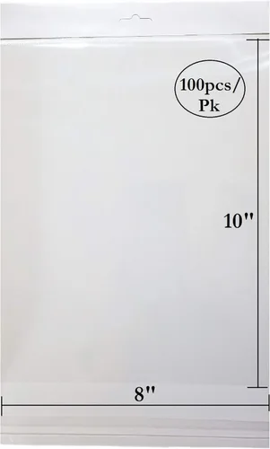 888 Display – 200 bolsas ultra transparentes para golosinas, panadería, vela, jabón, galletas con sello adhesivo (8 x 10 pulgadas, 200 unidades,