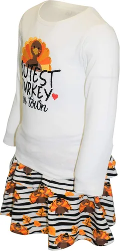 Miniatura 20 de Unique Baby Girls 2pc Skirt Set Outfit Long Sleeve Top with Skirt